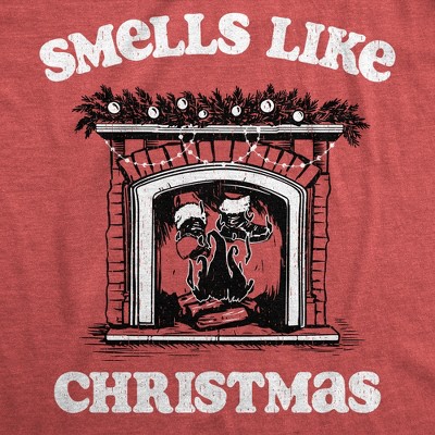 Мужские футболки Crazy Dog T-Shirts, Inc. Mens Funny T Shirts Smells Like Christmas Sarcastic Santa Claus Graphic Novelty Tee for Men - Crazy Dog Men's T Shirt Gift For Christmas Red M — фото 2