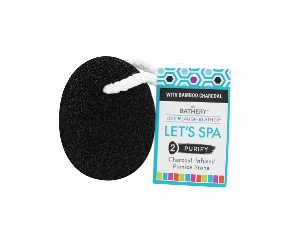 The Bathery Charcoal - Infused Pumice Stone