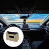 Unique Bargains Car Trash Can with Garbage Bag Hanging Faux Leather Trash Bin 1 Set - 3 of 4