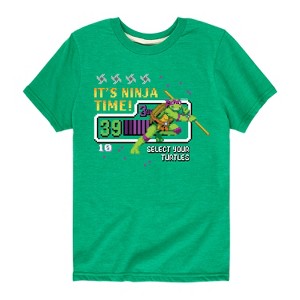 Boys' - Teenage Mutant Ninja Turtles - Its Ninja Time Donnie Short Sleeve Graphic T-Shirt - 1 of 4