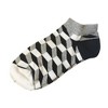 Three Dimensional Geometric Pattern Ankle Socks (Women's Sizes Adult Medium) from the Sock Panda - 2 of 3
