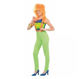 80's Punk Rock Costume Pants Neon Green - 1 of 4