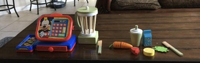 Teamson Kids Wooden Blender play kitchen Toy accessories Green 13 pcs  TK-W00008
