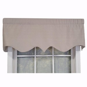 RLF Home Luxurious Modern Design Classic Soft Rayon Regal Style Window Valance 50" x 17" - 1 of 4