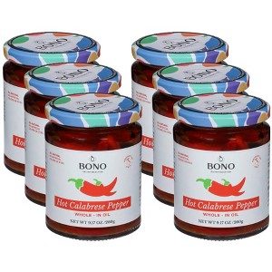 Bono Hot Calabrese Peppers Whole in Oil - Case of 6/9.17 oz - 1 of 4
