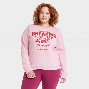 Women's Sanrio Hello Kitty And Friends Two-Tone Graphic Sweatshirt - Pink XS