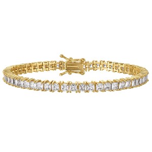 Ivy Sharpe Silver Plated Cubic Zirconia Tennis Bracelet - 1 of 2
