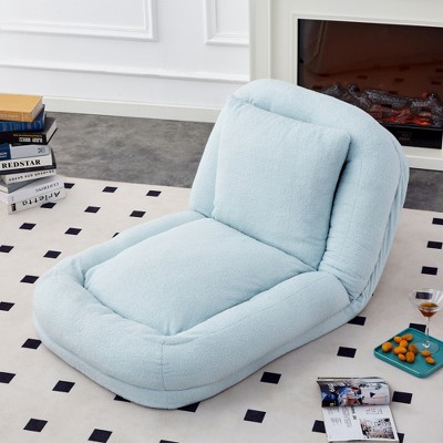 Lycvki Floor Lounge Chair with 5 Adjustable Positions Plush