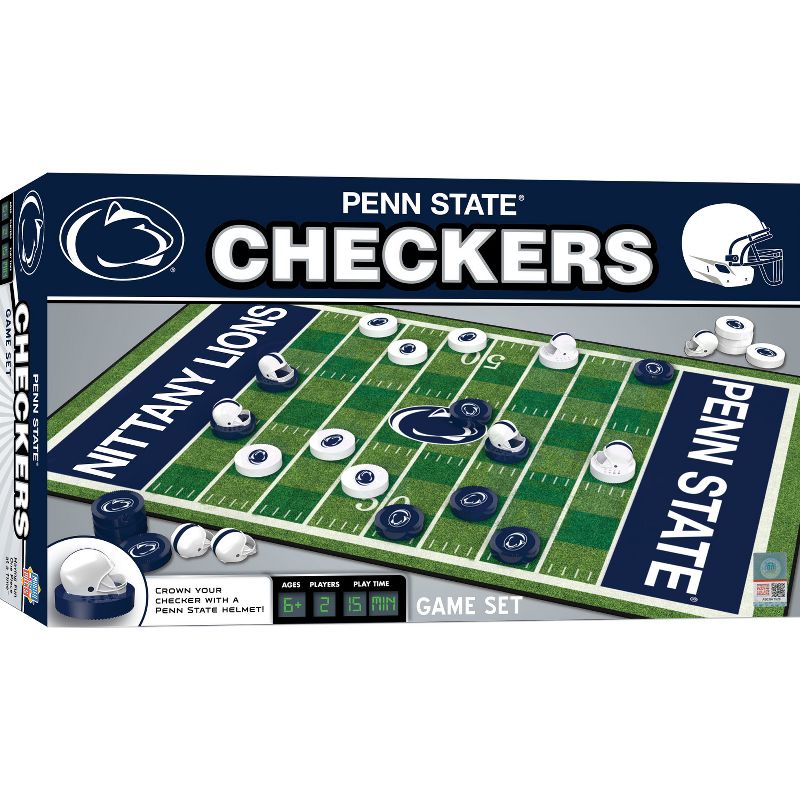 MasterPieces Officially licensed NCAA Penn State Nittany Lions Checkers Board Game for Families and Kids ages 6 and Up, 2 of 6
