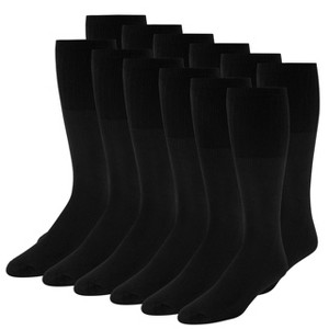 Men's Tube Socks, 6 PAIRS, Over the Calf High 24", Size 9-10-13-15 - 1 of 4