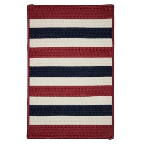 Colonial Mills Portico Braided Rug, Patriotic Stripe 2'x3', Rectangle Shape - 1 of 2