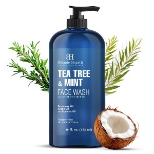 Botanic Hearth Tea Tree Face Wash with Mint for Acne Fighting - 16 fl oz - 1 of 4