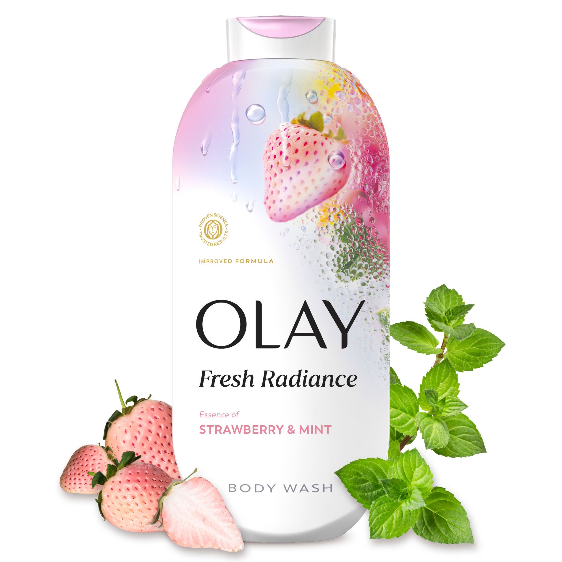 Olay Fresh Radiance Body Wash - Strawberry and Mint