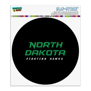 North Dakota Secondary Logo  Automotive Car Window Locker Circle Bumper Sticker - 1 of 4