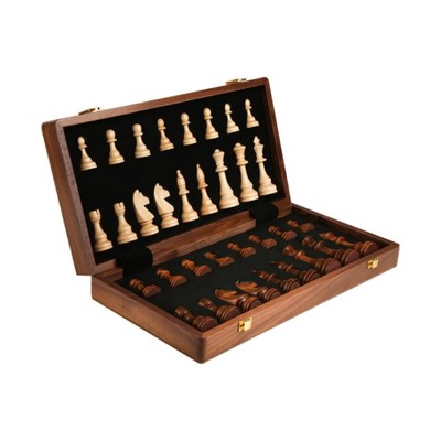 Probe Hues Walnut-Felted Interior Chess Set