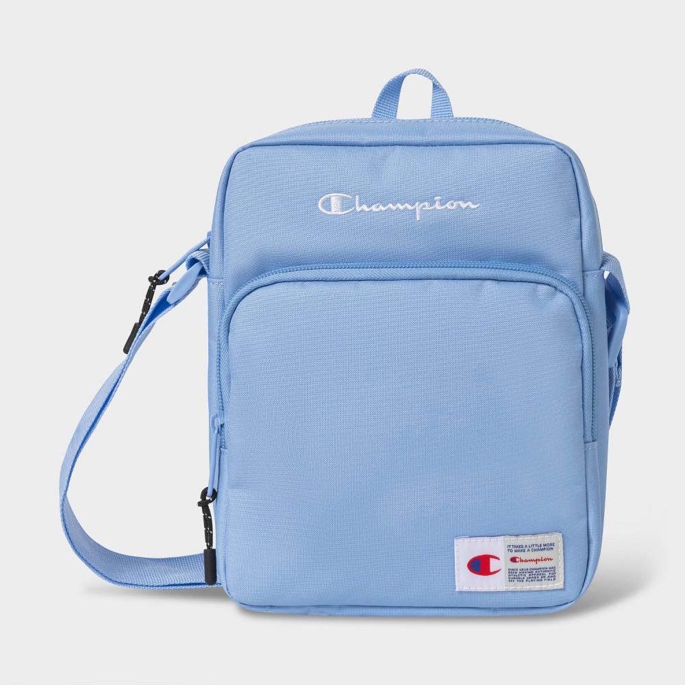 champion method cross body handbag strap - light blue