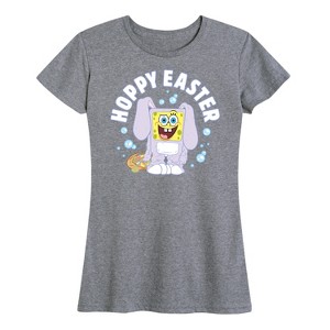 Women's - SpongeBob Squarepants - Hoppy Easter Short Sleeve Graphic T-Shirt - 1 of 4