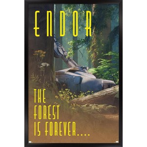 Trends International Star Wars: Endor - Visit Endor by Russell Walks 23 Framed Wall Poster Prints - 1 of 4