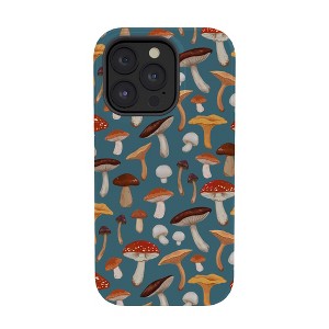Avenie Mushrooms In Teal Pattern Snap Slim iPhone 15 Case - Society6 - 1 of 1