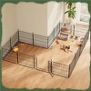 Yaheetech 20inch Tall 8 Panels Foldable Dog Playpen Puppy Fence with Door for Outdoor Indoor Use - 2 of 4