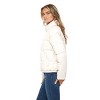 Women's Faux Leather Puffer Jacket, Puffy Coat - S.E.B. By SEBBY - 3 of 4