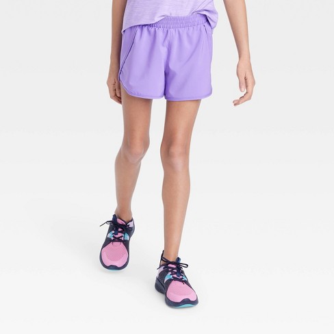 Girls' Run Shorts - All In Motion™ Violet XL