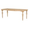 Okak 82.7IN Vintage Extendable Dining Table with 23.6inch Removable Leaf, Foldable Table, Dining Room Table for Living Room, Kitchen, Natural - 4 of 4