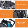FDW Pet Strolle Dog Cat Jogger Stroller for Medium Small Dogs Cats Travel Stroller with 360° Swivel Wheels Large Storage Basket - 3 of 4
