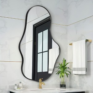 Beautyolove Irregular Aluminum Alloy Framed Asymmetrical Wall Mirror - 1 of 4