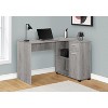 Monarch Specialties Computer Desk Home Office Corner Storage Drawers 46InchL L Shape Work Laptop Laminate Grey Contemporary Modern - 2 of 4