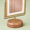 Brass Frame on Wood Pedestal - Hearth & Hand™ with Magnolia - 3 of 4