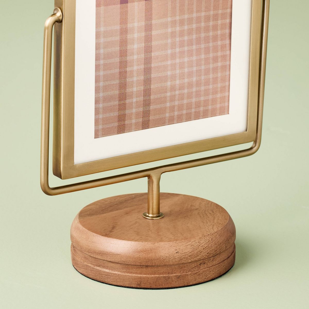 Brass Frame on Wood Pedestal - Hearth & Hand™ with Magnolia - thumbnail 3