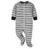 Onesies Brand Baby Boys' Long Sleeve Footed Sleepers, 4-pack - 4 of 4