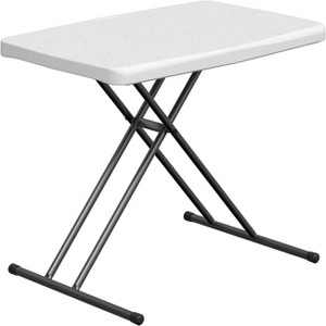 Heavy Duty 30 Inch Folding Table, Sturdy Adjustable Height Desk for Eating, Working, & Crafts, Easy Fold & Carry Design - 1 of 4