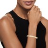 Ross-Simons Diamond-Accented Sunflower Bangle Bracelet in 2-Tone Sterling Silver - 2 of 4
