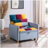 Convertible Sleeper Chair Bed with Pillow - 3-in-1 Single Sofa Chair for Lounge, Bedroom, Living Room - 4 of 4