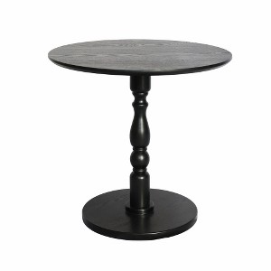 LIVAREEmlen 23'' Accent Round Side Table,Modern Accent Nightstand with Solid Wood Leg for Living Room,Bedroom,Corners,Office - 1 of 4