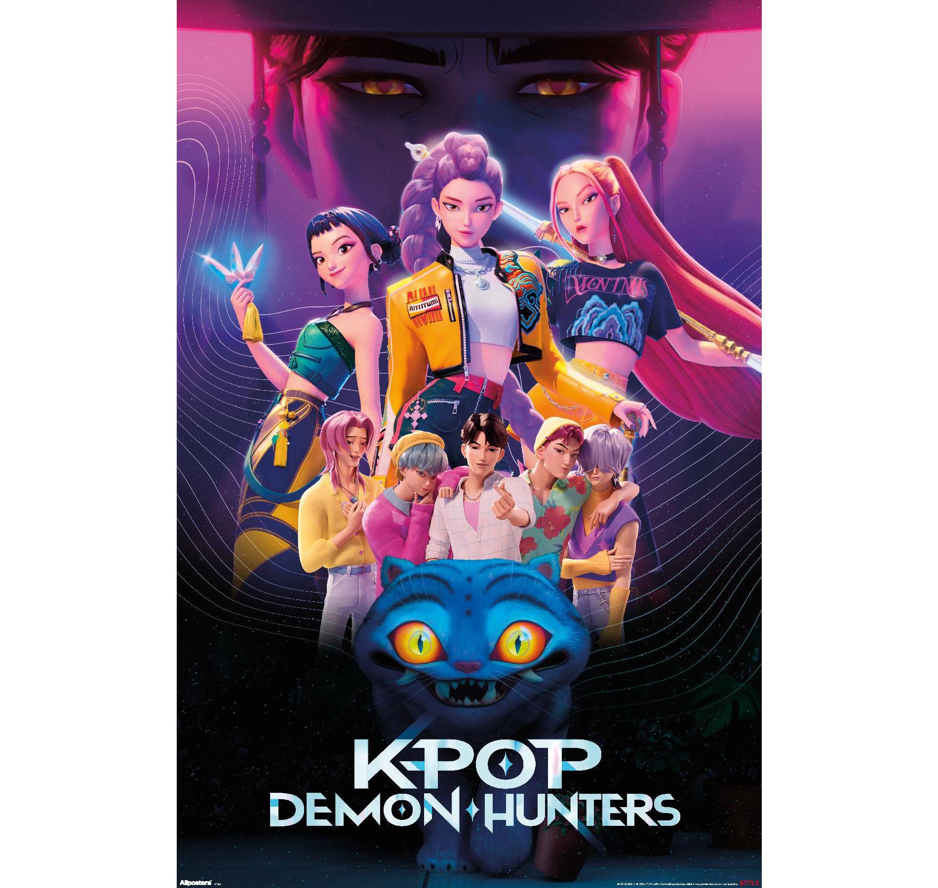 Trends International Netflix KPop Demon Hunters (2025) - Group Unframed Wall Poster Prints