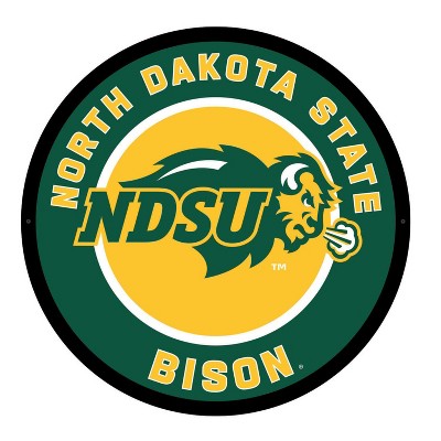 Evergreen Ultra-Thin Edgelight LED Wall Decor, Round, North Dakota State University- 23 x 23 Inches Made In USA