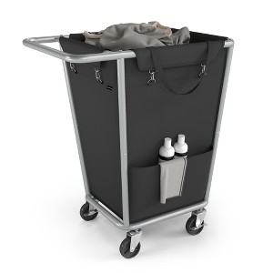 Laundry Basket with Wheels, Removable Bag, Steel Frame, 34.3 Gallons (130 L) - 1 of 4