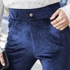 Amaryllis Women's High-Waisted Velvet Skinny Pants Sleek Elegant Stretch Fit - 2 of 4