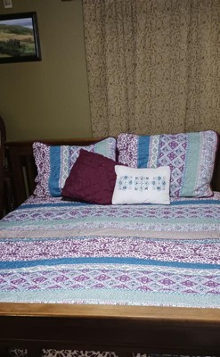 Intelligent Design Joni Coverlet Set - Purple, Full/Queen