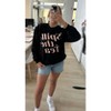 Grayson Threads - Women's Black Spill The Tea Glitter Ink Crewneck Pullover - 2 of 3