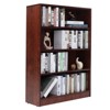 FURNIinspire Decorative Bookshelf 4 Shelf Office Bookcase, Modern Wood Bookshelf, Organizer For Living Room, Mahogany Brown, 11.6"*33"*48" - 2 of 4