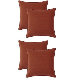 REGALWOVEN 4 Pcs Solid Chenille Soft Couch Throw Pillow Covers for Sofa Living Room Home Decor - 1 of 4