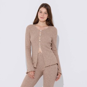 Women's Metallic Rib-Knit Cardigan - Wild Fable™ - 1 of 4
