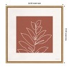 Amanti Art Just Leaves 06 by Lisa Audit Canvas Wall Art Print Framed 22 x 22-in. - 4 of 4