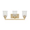 Savoy House Hampton 3 - Light Vanity in  Warm Brass - 2 of 4
