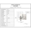 Urban Ambiance Luxury New Traditional Wall Sconce 8.5''H x 5''W,  Brushed Nickel Finish,  Swan-Hill Collection, UHP4200 - 3 of 4