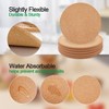 Itopfox 4 Pack High Density Cork Coasters, Heat Resistant Multifunctional Round Trivets for Kitchen, Tabletop Protection - 3 of 4